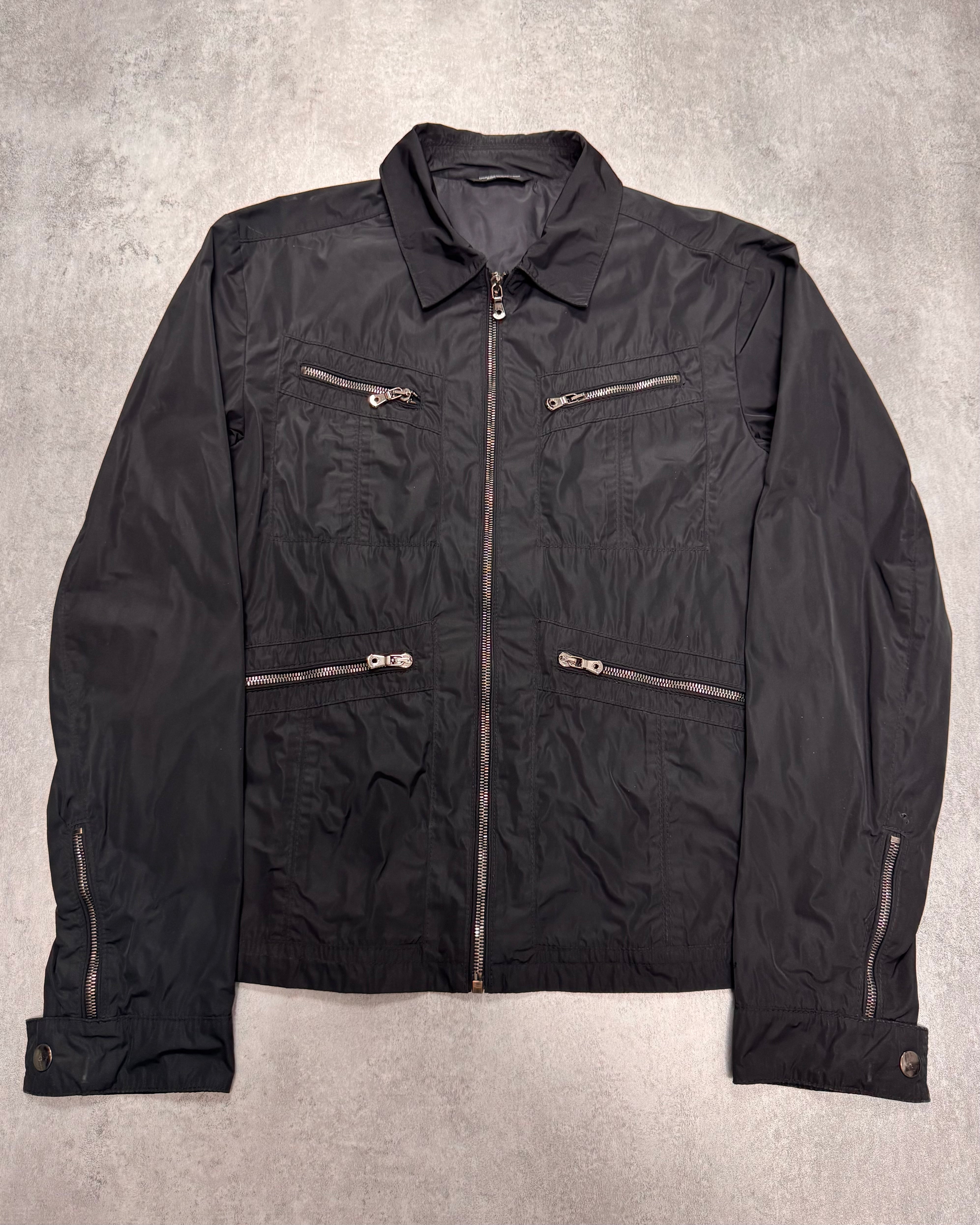 2000s Dolce & Gabbana Black Nylon Zip Jacket – Dolce Vita Hub