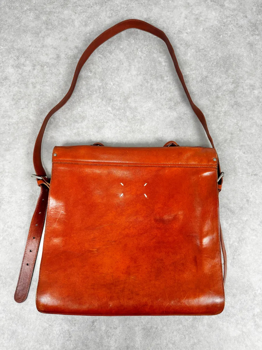 1990s Maison Martin Margiela Orange Signature Leather Bag – Dolce