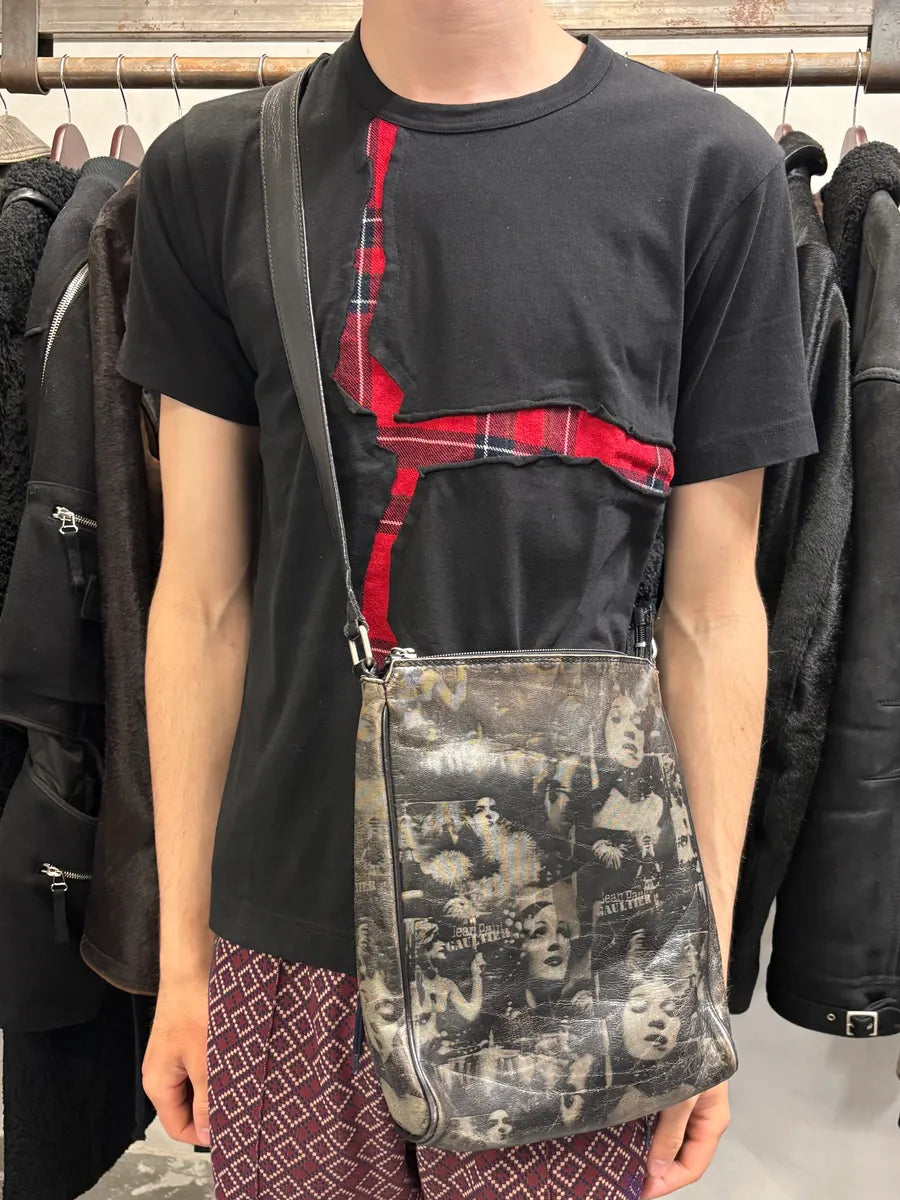 1995 Jean Paul Gaultier Dark Shadow Human Face Shoulder Bag