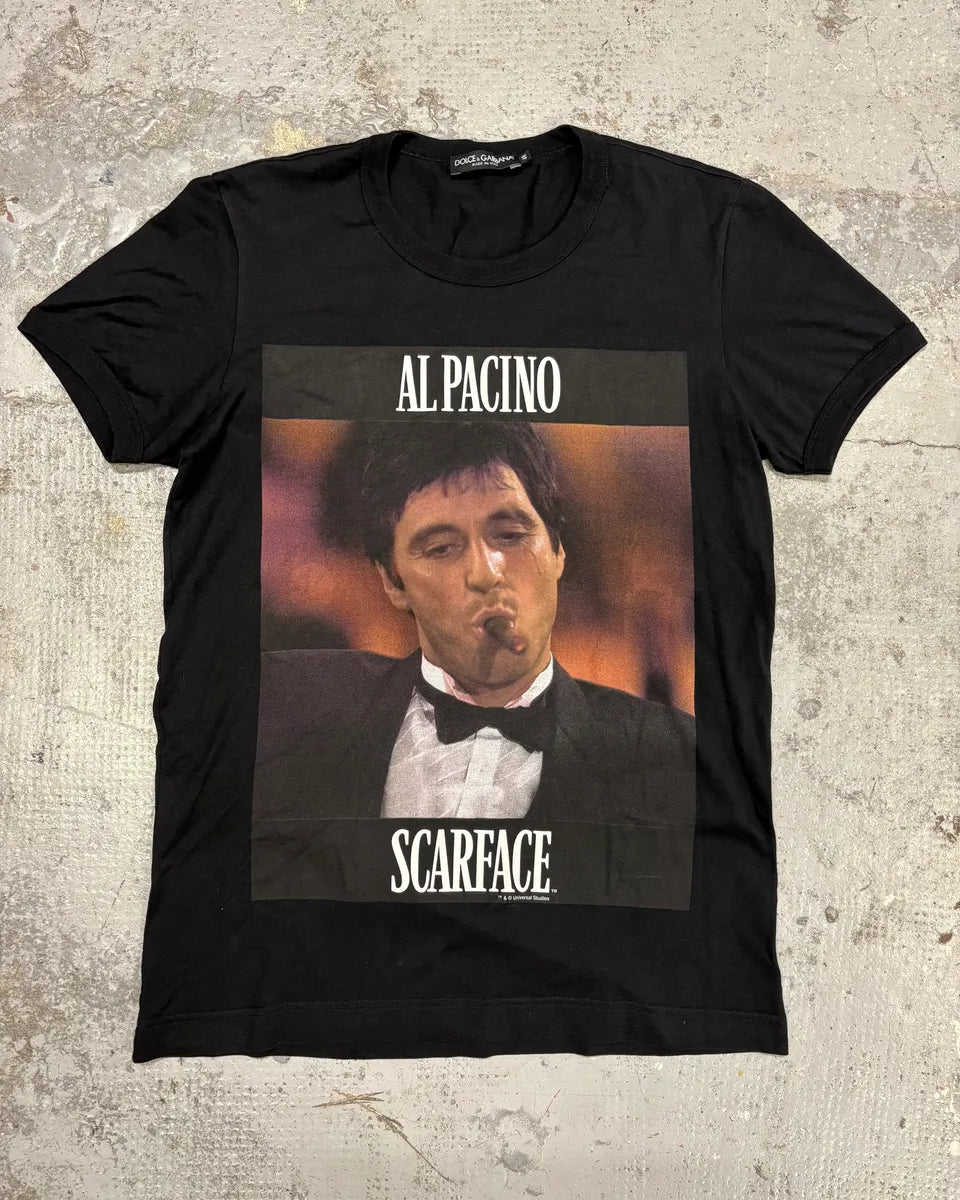 Dolce & Gabbana 2000s スカーフェイス Tシャツ 36 2000 Dolce & Gabbana Scarface Black T-Shirt – Dolce Vita Hub