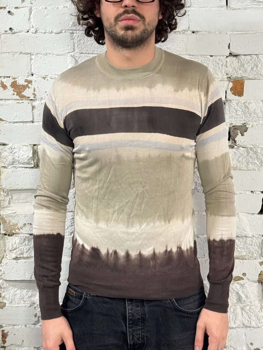 2000s Dolce & Gabbana Beige & Brown Gradient Light Sweater – Dolce 