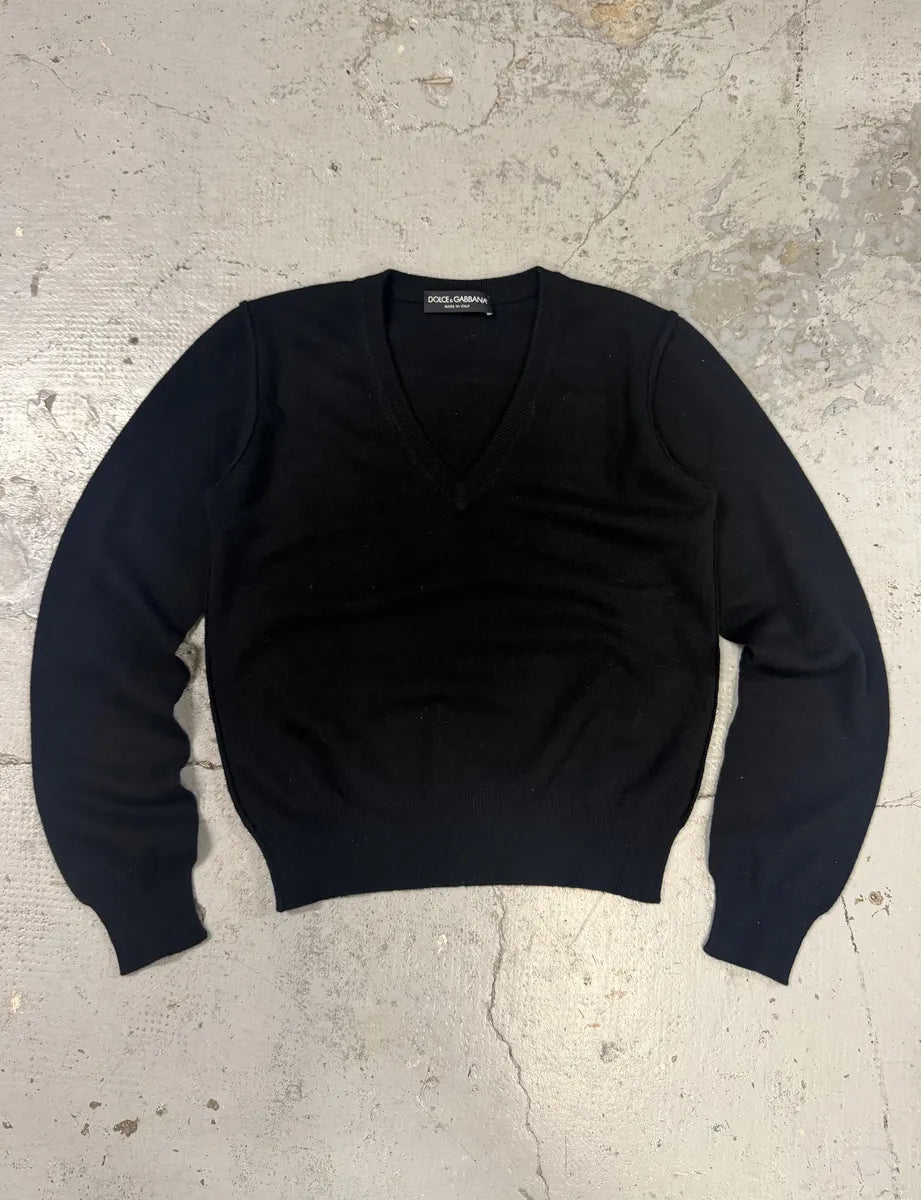 2000s Dolce & Gabbana Cashmere Black Sweater – Dolce Vita Hub