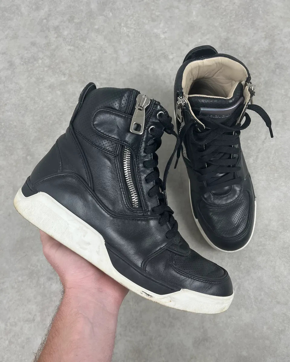 D&G ハイカット 2000s Dolce & Gabbana High Leather Zip Sneakers – Dolce Vita Hub