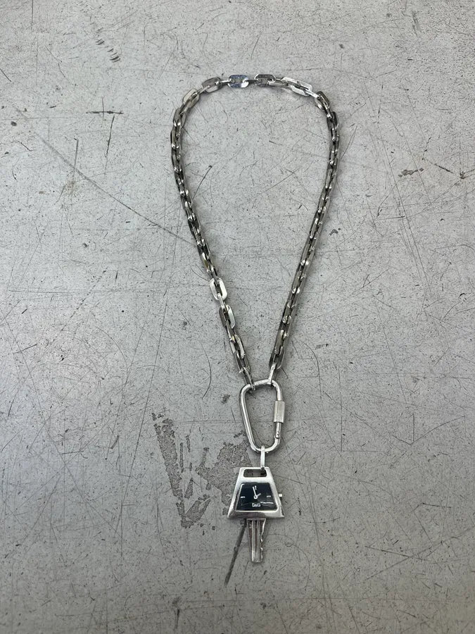 アクセサリー 00s dolce&gabbana key&doll necklace 2000s Dolce & Gabbana Key Watch Pendant Necklace – Dolce Vita Hub