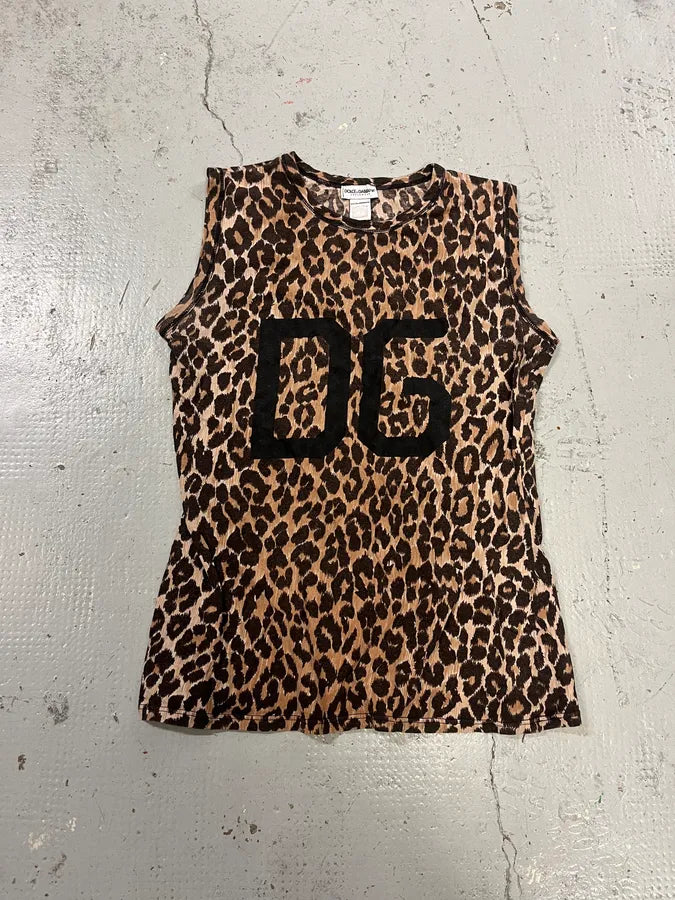 2000s Dolce & Gabbana Leopard Tank Top – Dolce Vita Hub