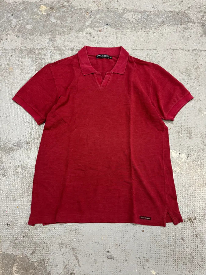 2000s Dolce & Gabbana Red Class Polo – Dolce Vita Hub