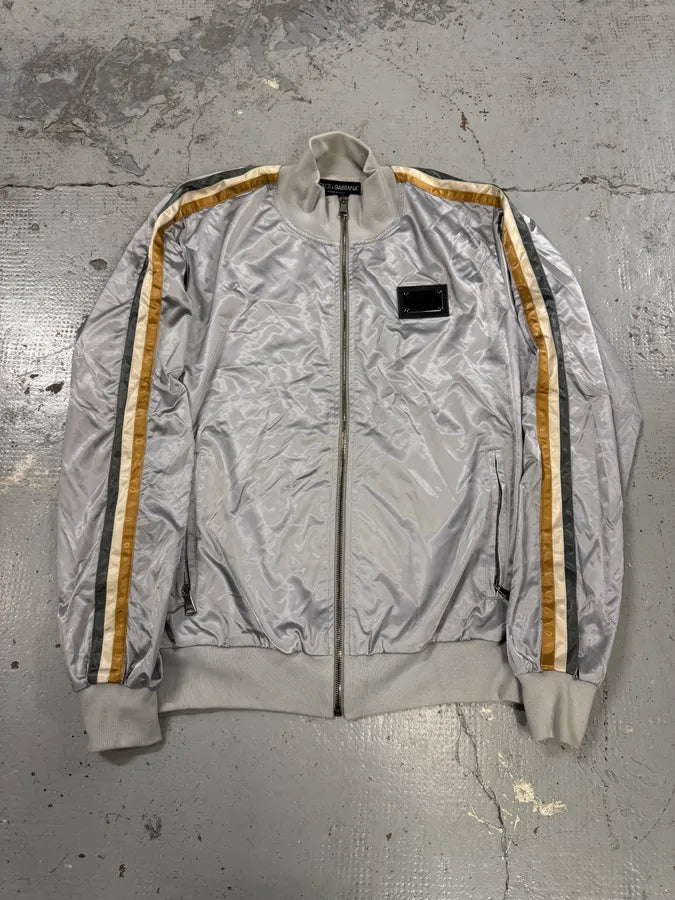2000s Dolce & Gabbana Silver Sport Tracksuit Jacket – Dolce Vita Hub