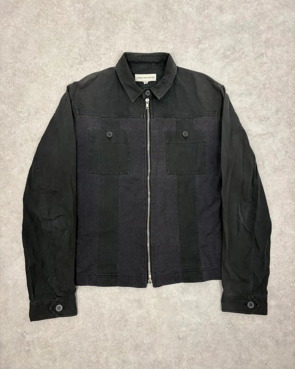 2000s Dries Van Noten Black Classy Zip-up Jacket – Dolce Vita Hub