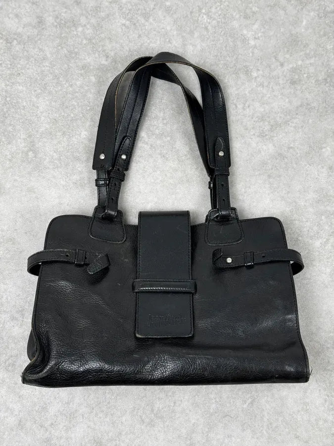 2000s Jean Paul Gaultier Black Handle Leather Bag – Dolce Vita Hub