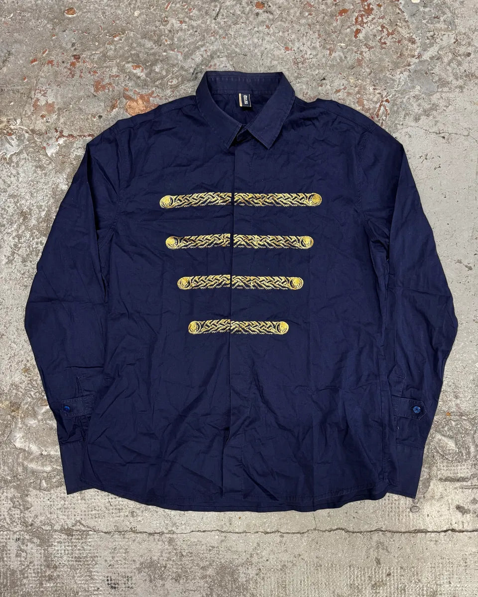 2000s Jean Paul Gaultier Navy Naval Shirt – Dolce Vita Hub