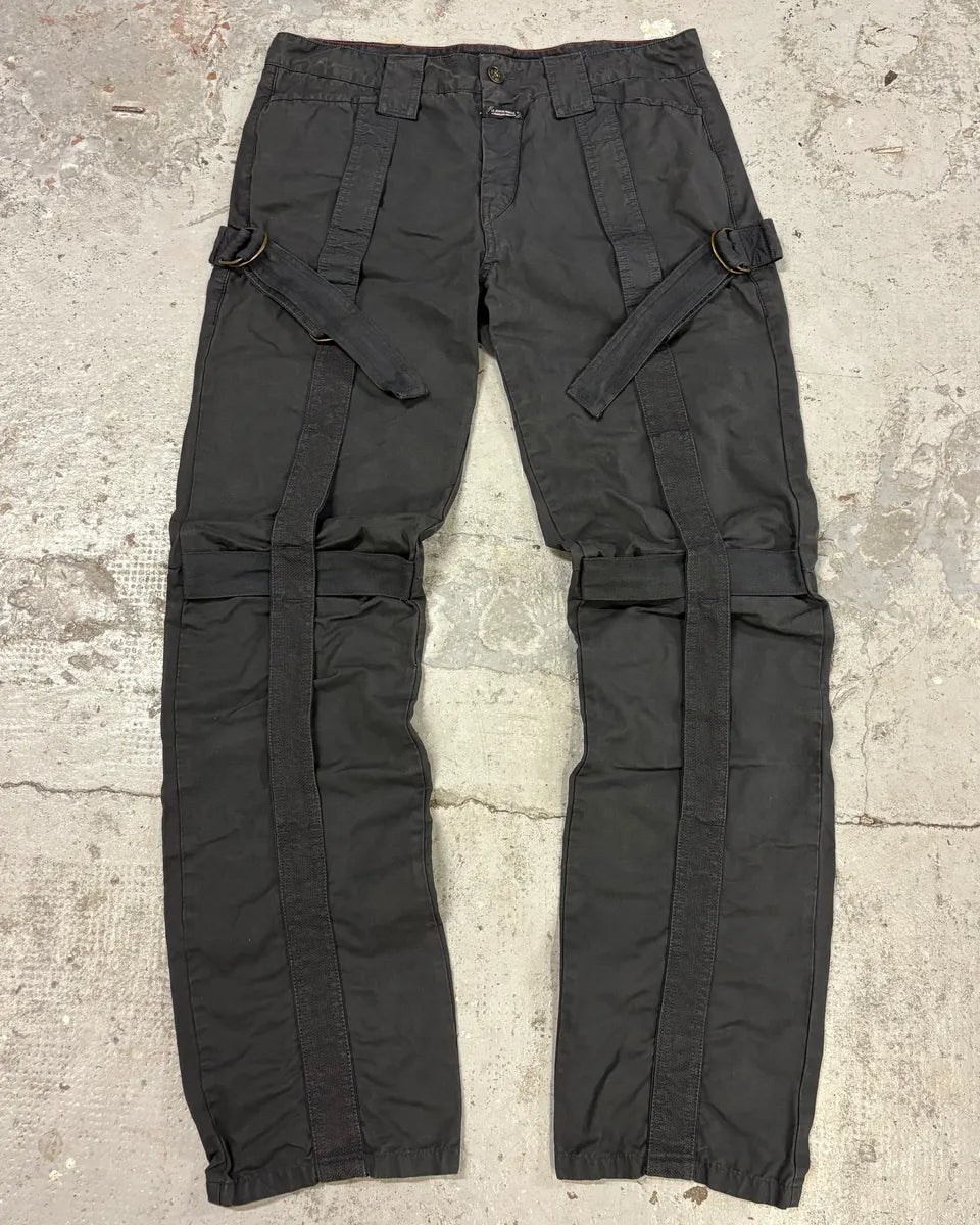2000s Marithé + François Girbaud Black Bondage Pants – Dolce Vita Hub