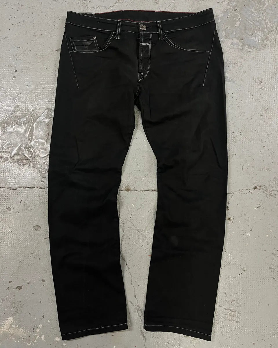 2000s Marithé + François Girbaud Black Contemporary Denim Jeans