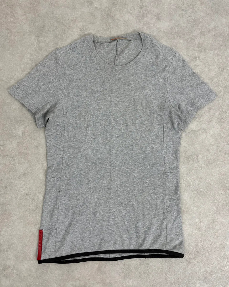 無*大様 値下げ中✨PRADA グレー 長袖 Tシャツ PRADA（プラダ）カジュアルシャツ グレー サイズ:43(XXL位) メンズ