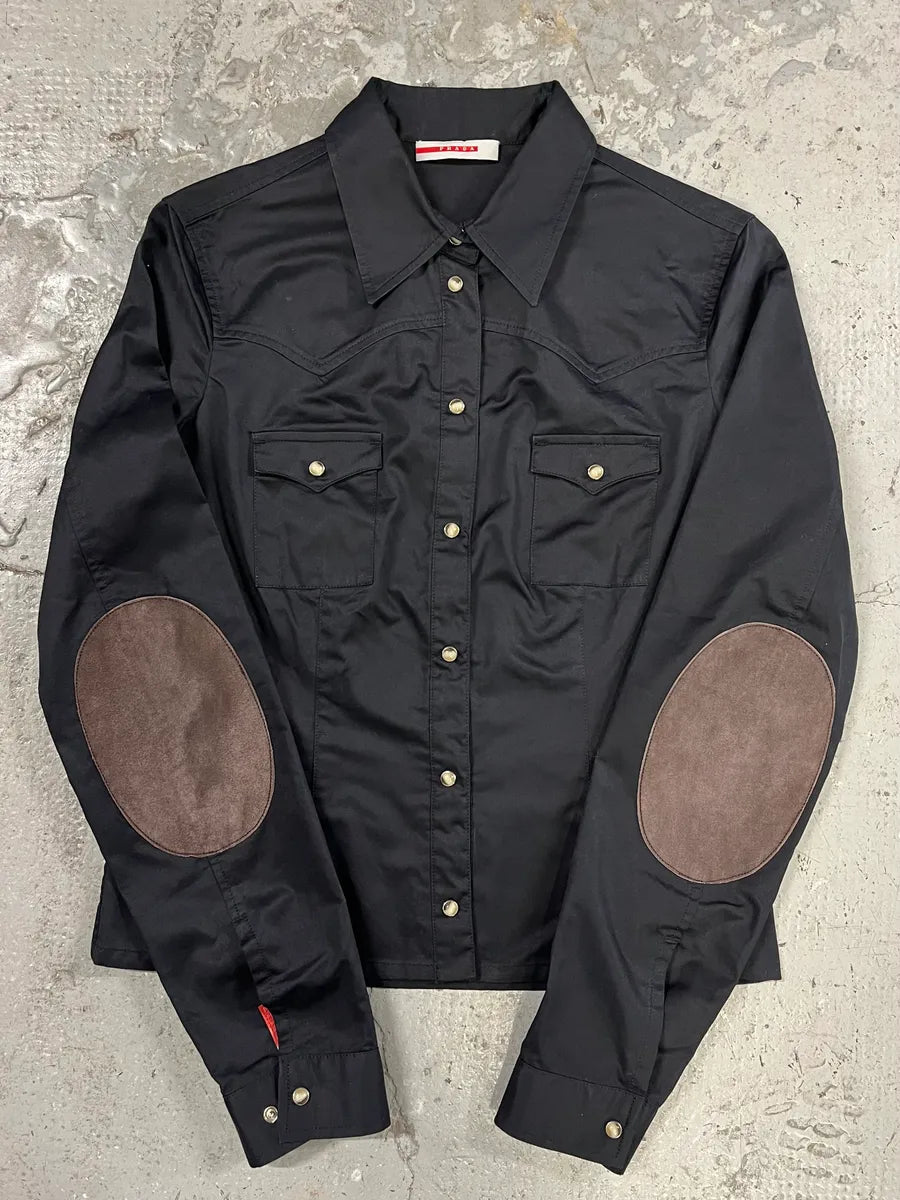 2000s Prada Light Black Buttoned Jacket – Dolce Vita Hub