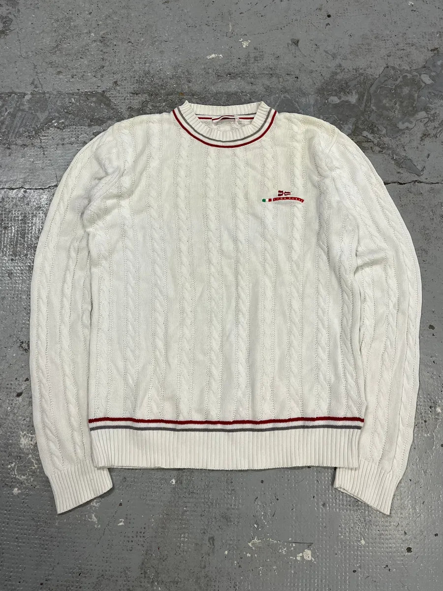 2000s Prada Luna Rossa White Knit Wool Sweater – Dolce Vita Hub 2000s Prada Luna Rossa White Knit Wool Sweater – Dolce Vita Hub