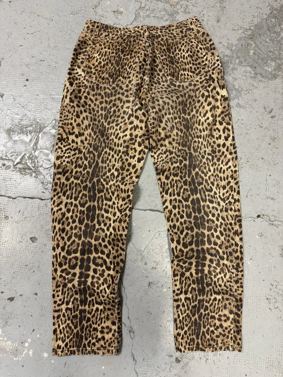 パンツ 2000s Just Cavalli leopard pants 2000s Roberto Cavalli Leopard Print Pants – Dolce Vita Hub