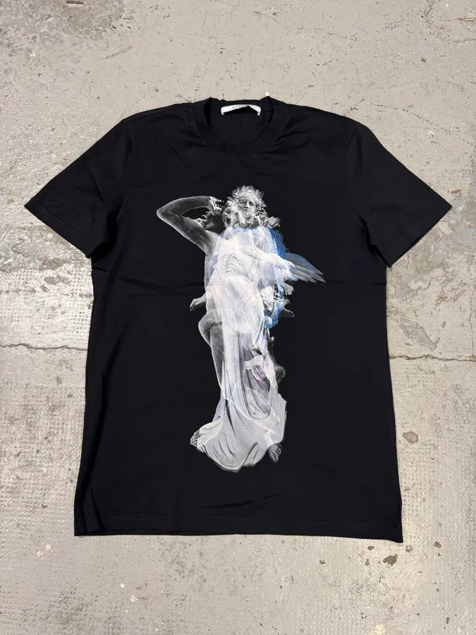 2010s Givenchy Fallen Angel Black T-Shirt by Riccardo Tisci 2010s Givenchy Fallen Angel Black T-Shirt by Riccardo Tisci