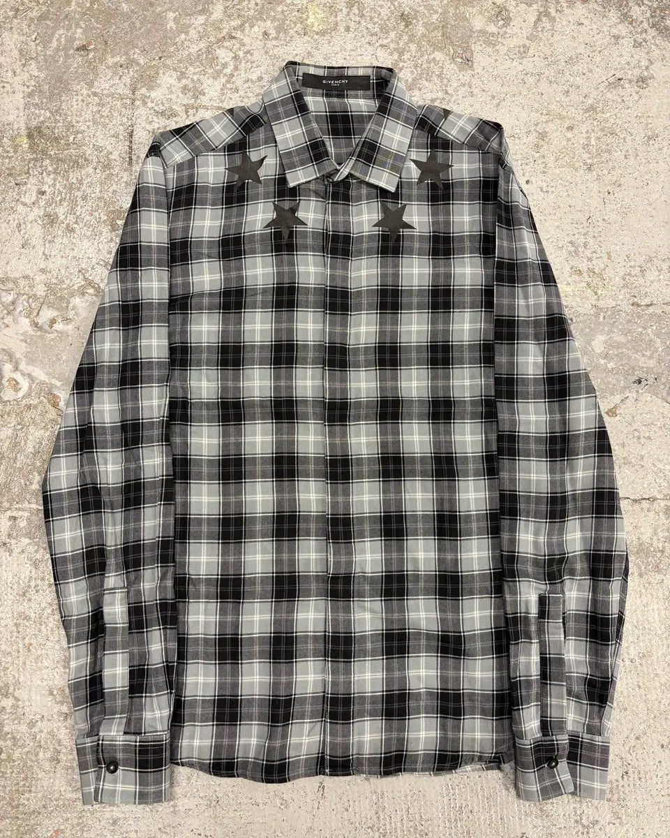 SS2014 Givenchy Stars Grey Tartan Shirt by Riccardo Tisci – Dolce