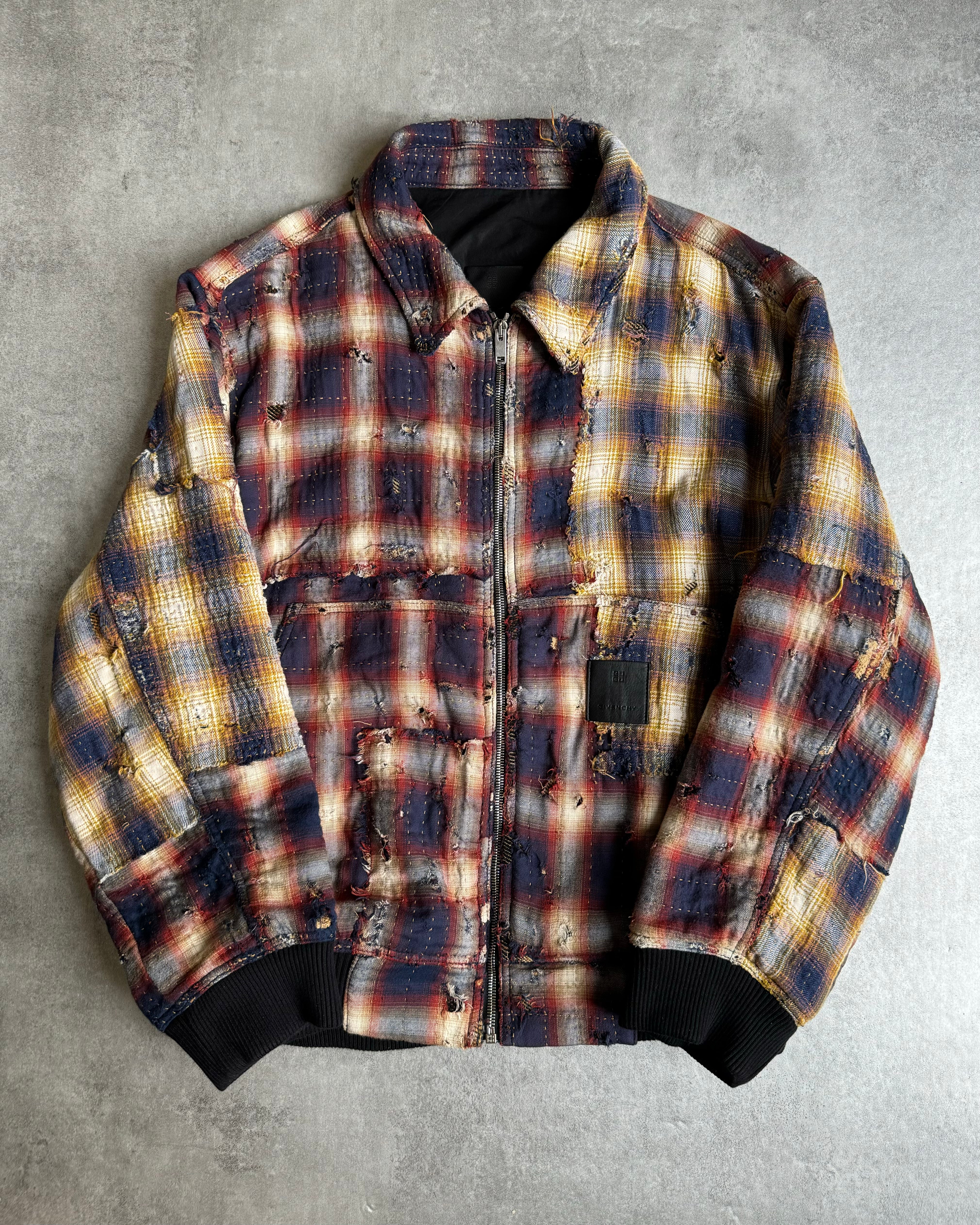 AW2023 Givenchy Sample Flannel Japan Distressed Aviator Bomber