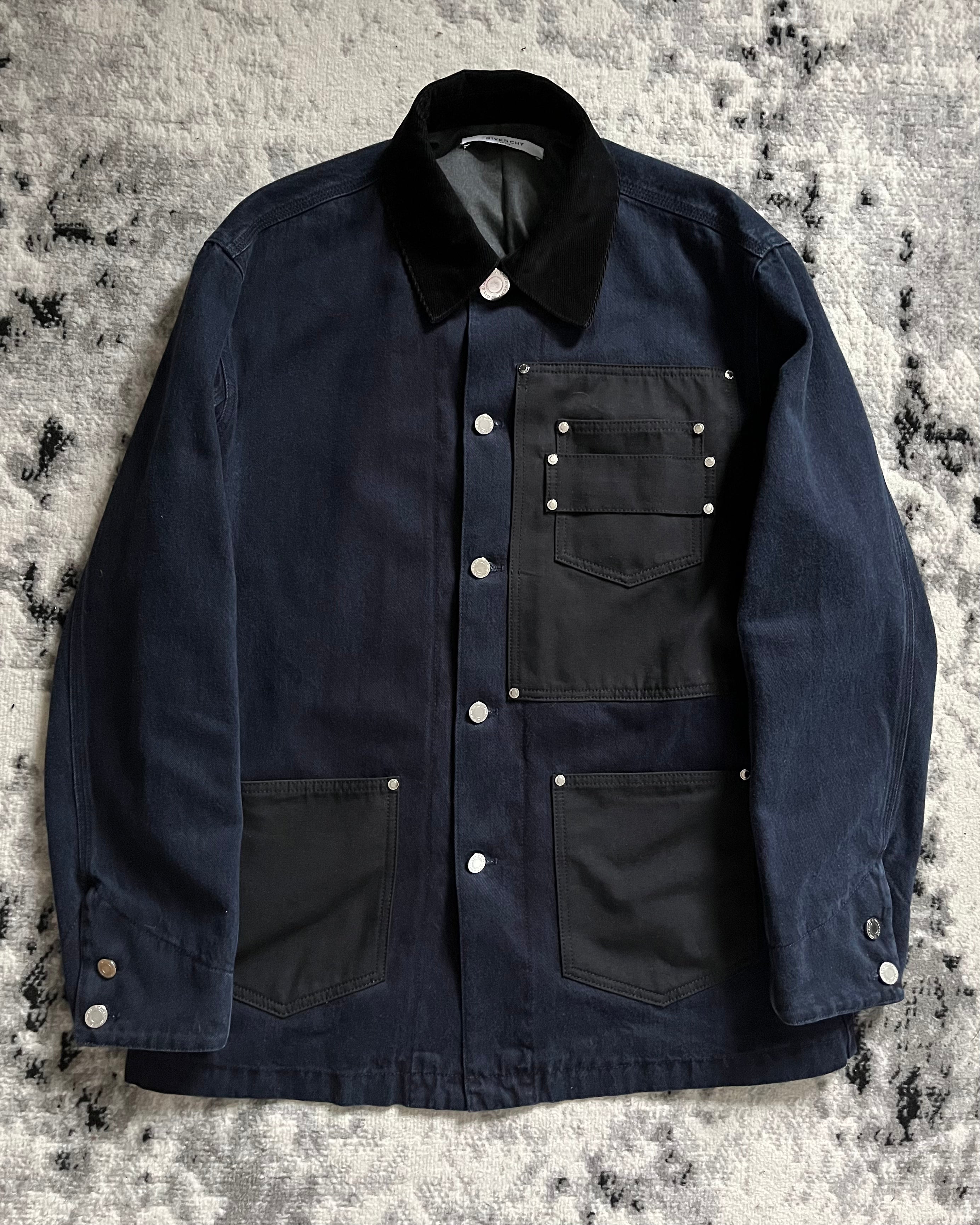 AW2016 Givenchy Navy Black Cargo Jacket By Riccardo Tisci Dolce Vita Hub aw2016-givenchy-navy-black-cargo-jacket-by-riccardo-tisci-dolce-vita-hub