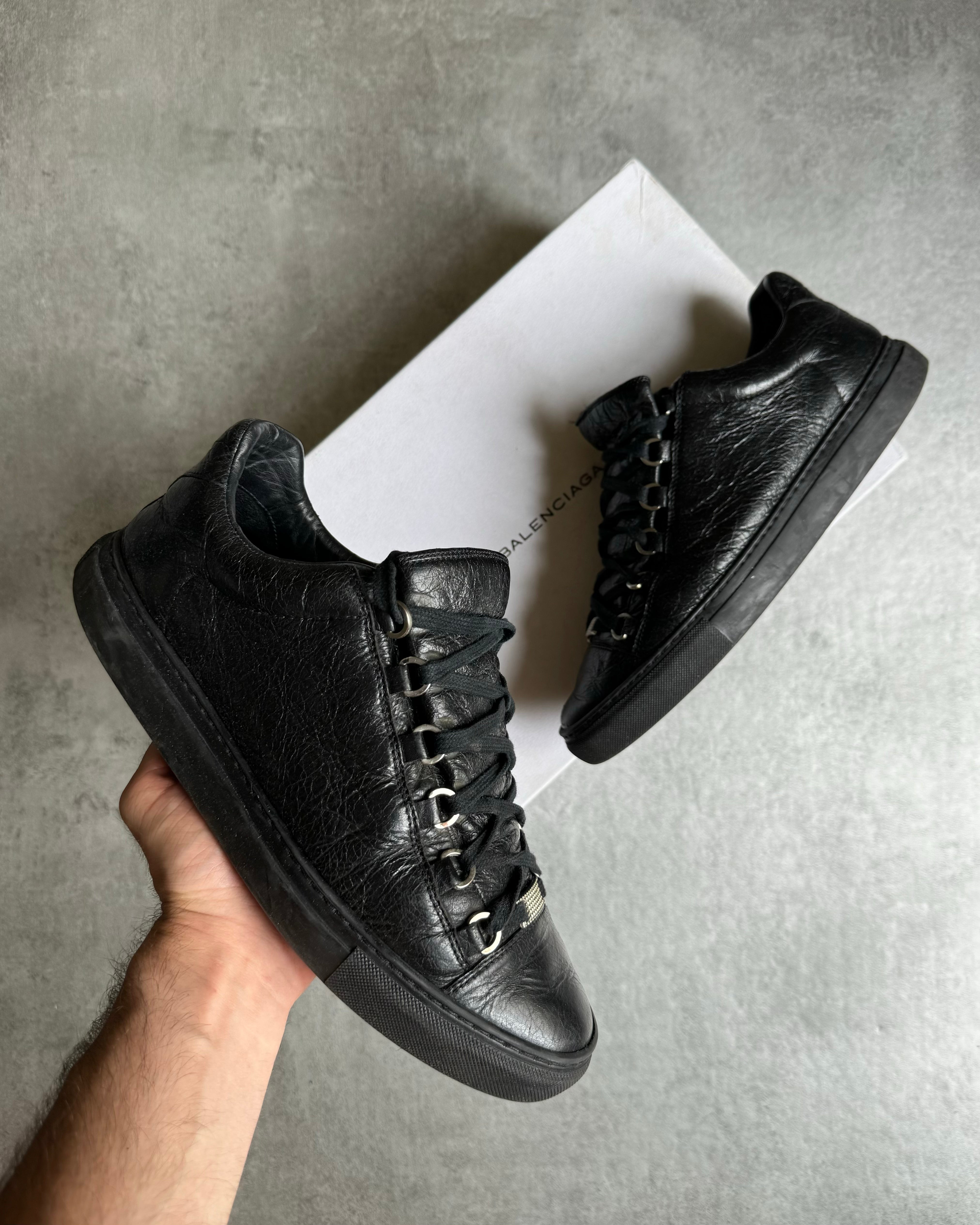Balenciaga Arena Low Black Leather Shoes (42eu/us8,5) – Dolce Vita Hub