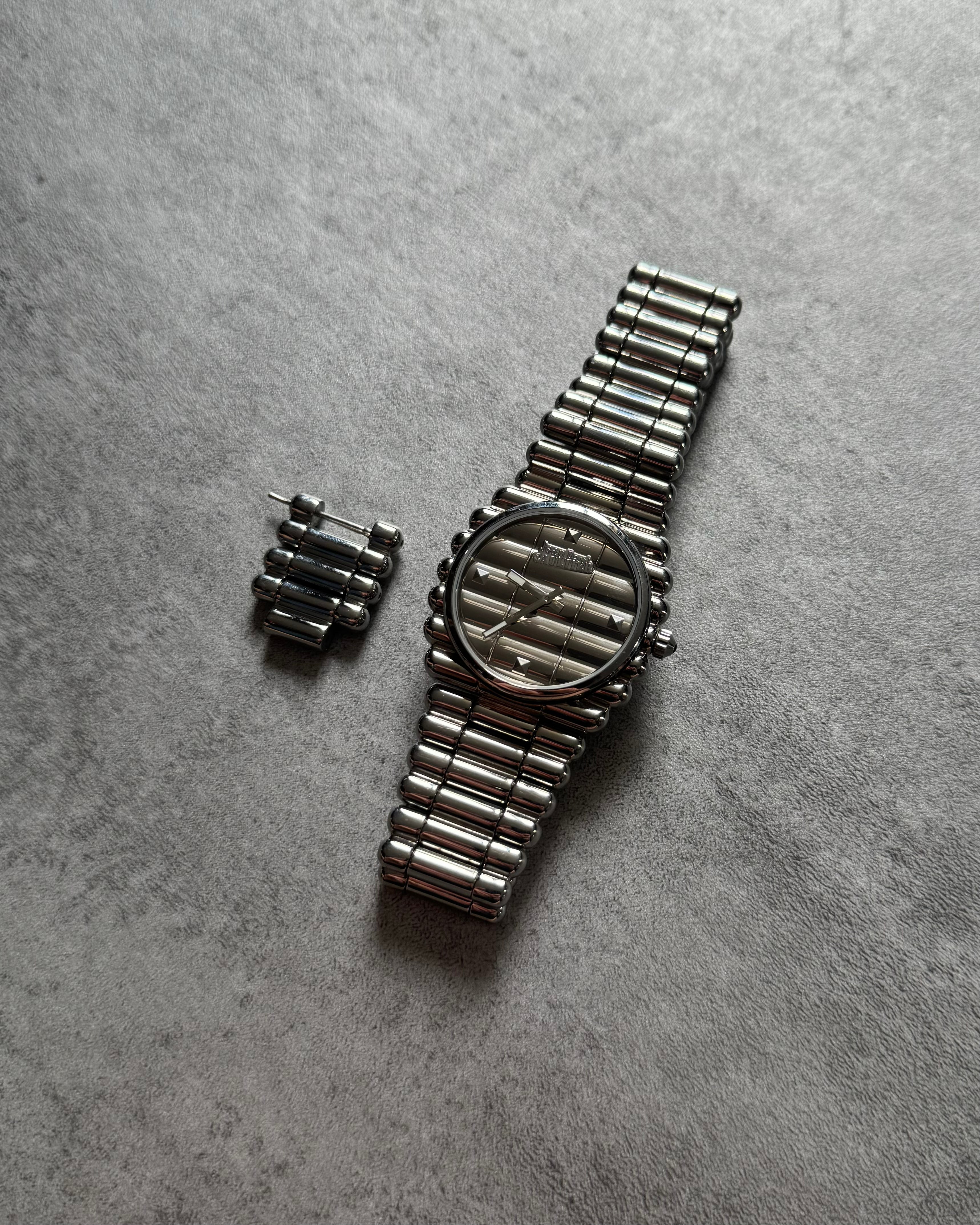 Jean Paul Gaultier Archive Silver Bullet Watch (OS) – Dolce Vita Hub Jean Paul Gaultier Archive Silver Bullet Watch (OS) – Dolce Vita Hub