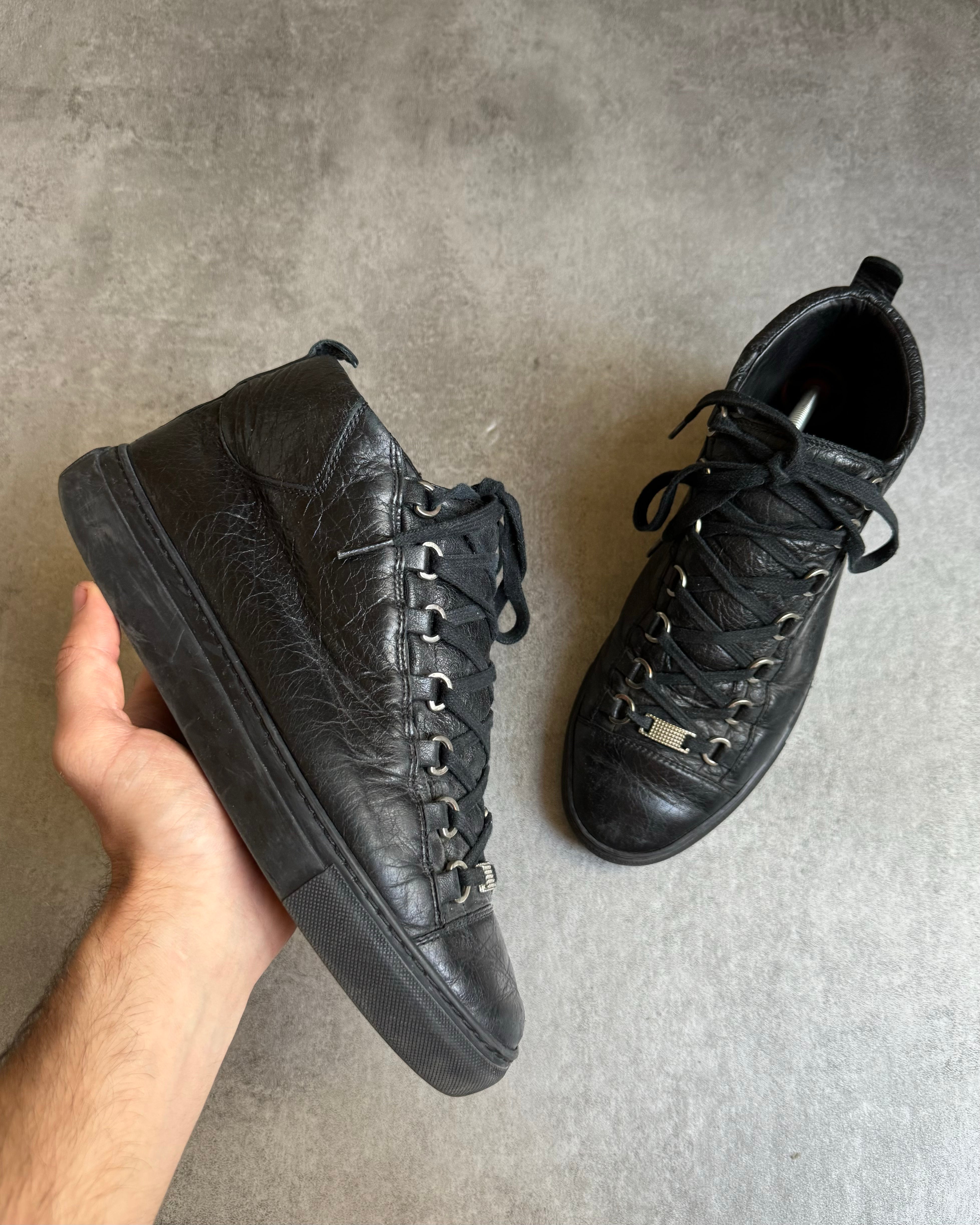 Balenciaga Arena High Black Leather (41eu/us8) – Dolce Vita Hub Balenciaga Arena High Black Leather (41eu/us8) – Dolce Vita Hub