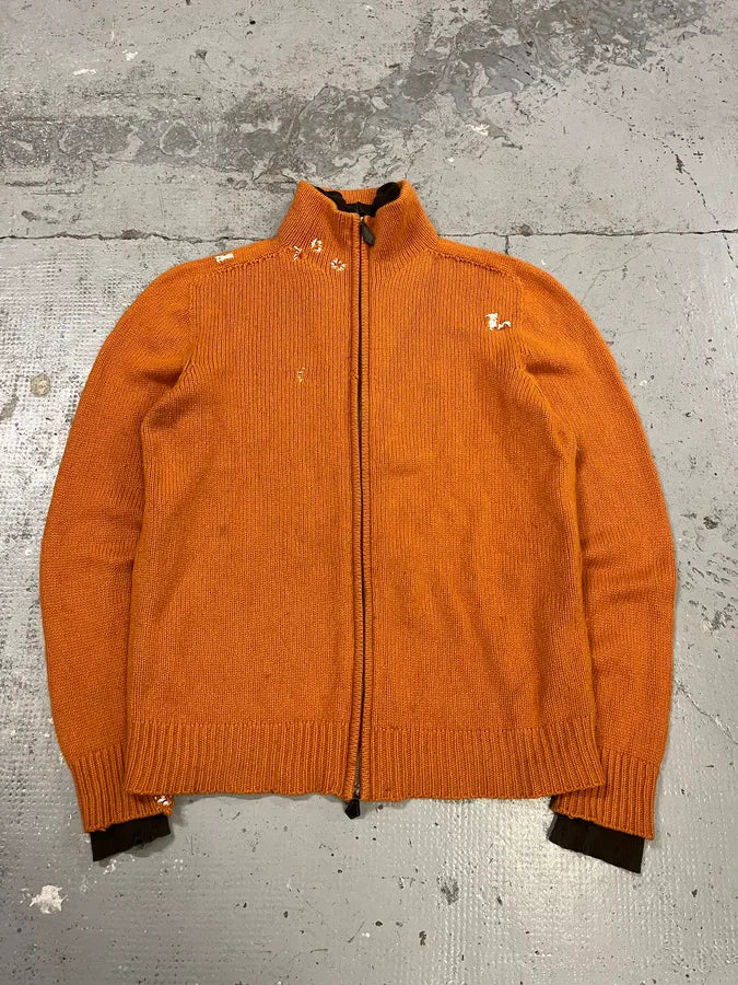 AW2000 Hermes by Martin Margiela Cashmere Orange Knit Sweater