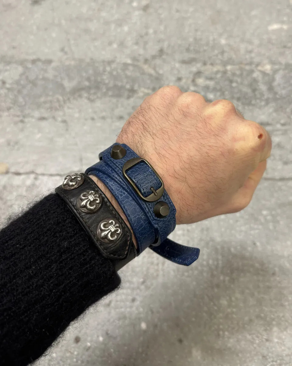 Balenciaga Blue Leather City Armband Bracelet – Dolce Vita Hub
