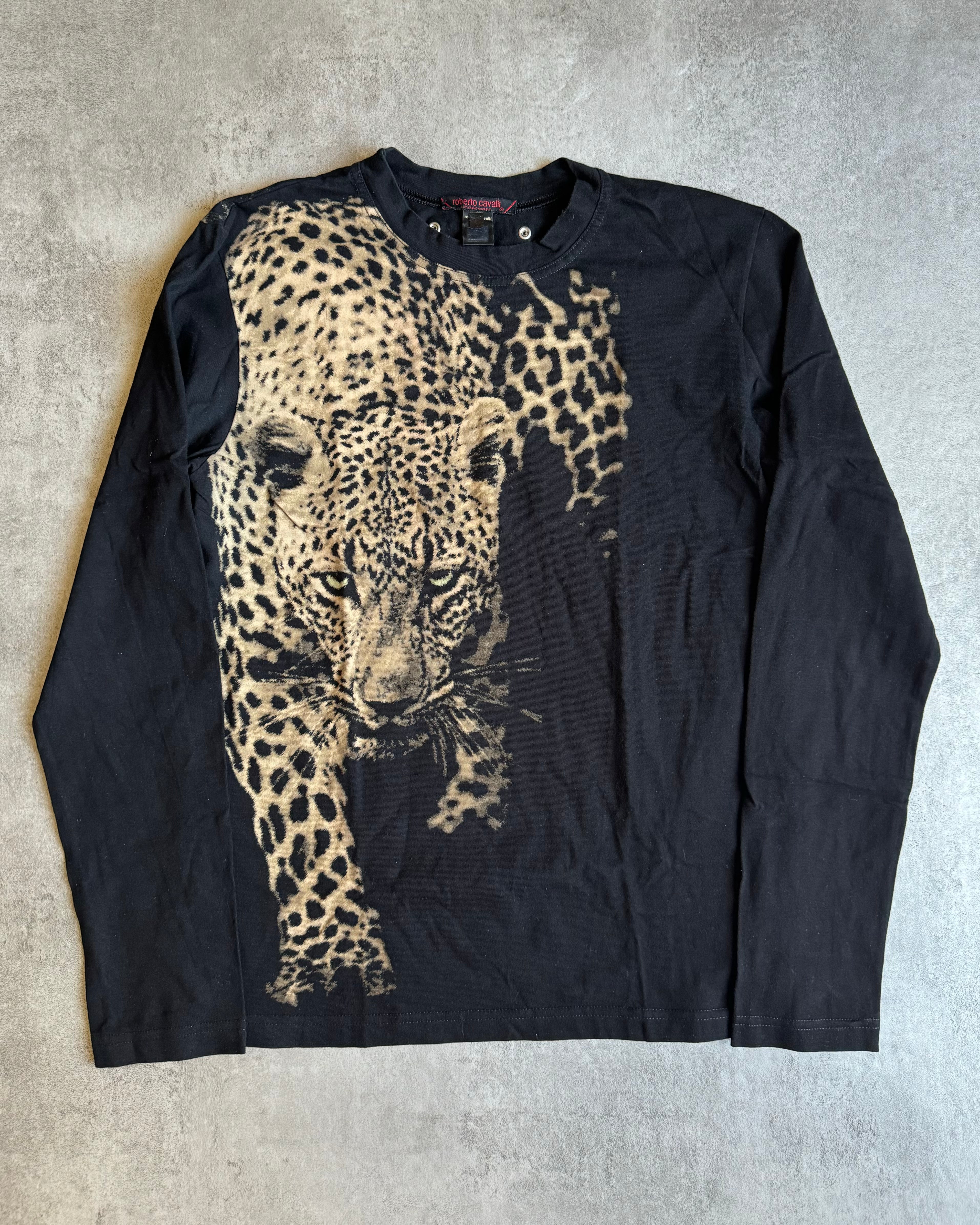 AW2000 Roberto Cavalli Leopard Black Longsleeves – Dolce Vita Hub