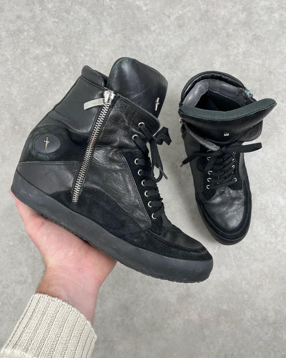Cesare Paciotti Black Leather Zip Ankle Boots – Dolce Vita Hub