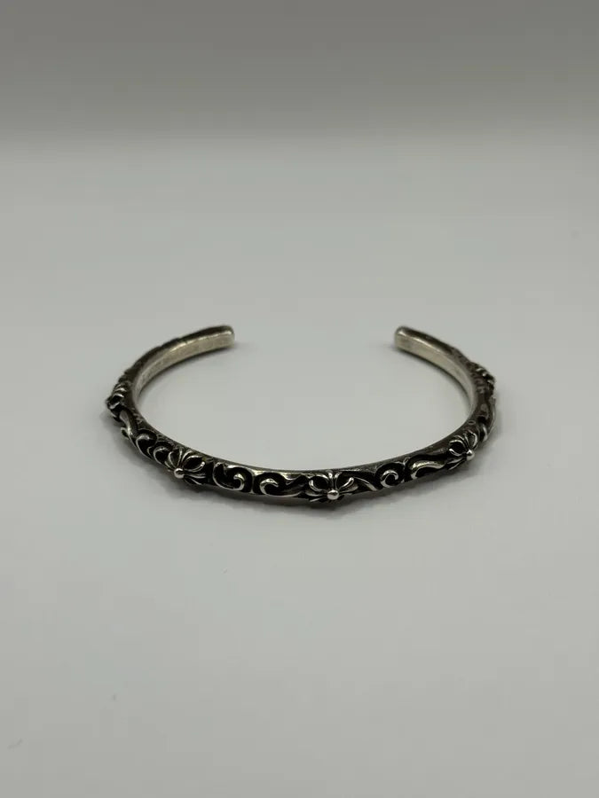 Chrome Hearts SBT Band Silver 925 Bangle Bracelet – Dolce Vita Hub