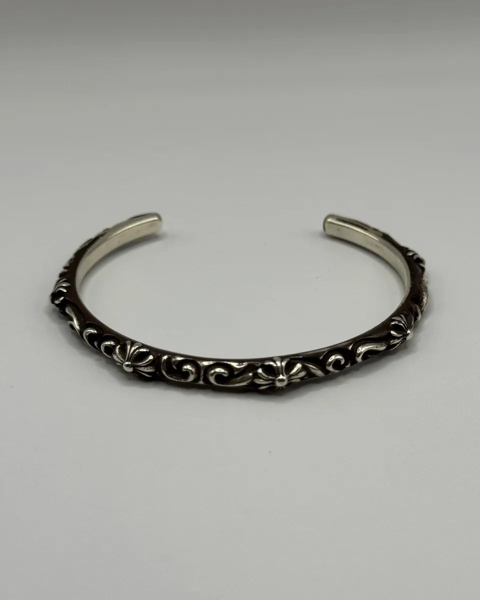 Chrome Hearts SBT Band Silver 925 Bangle Bracelet – Dolce Vita Hub