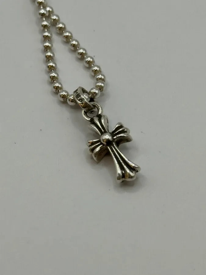 【CHROME HEARTS 】Tiny Cross Pendant Chrome Hearts Tiny E CH Plus /w Tiny Fat Cross Pendant Silver
