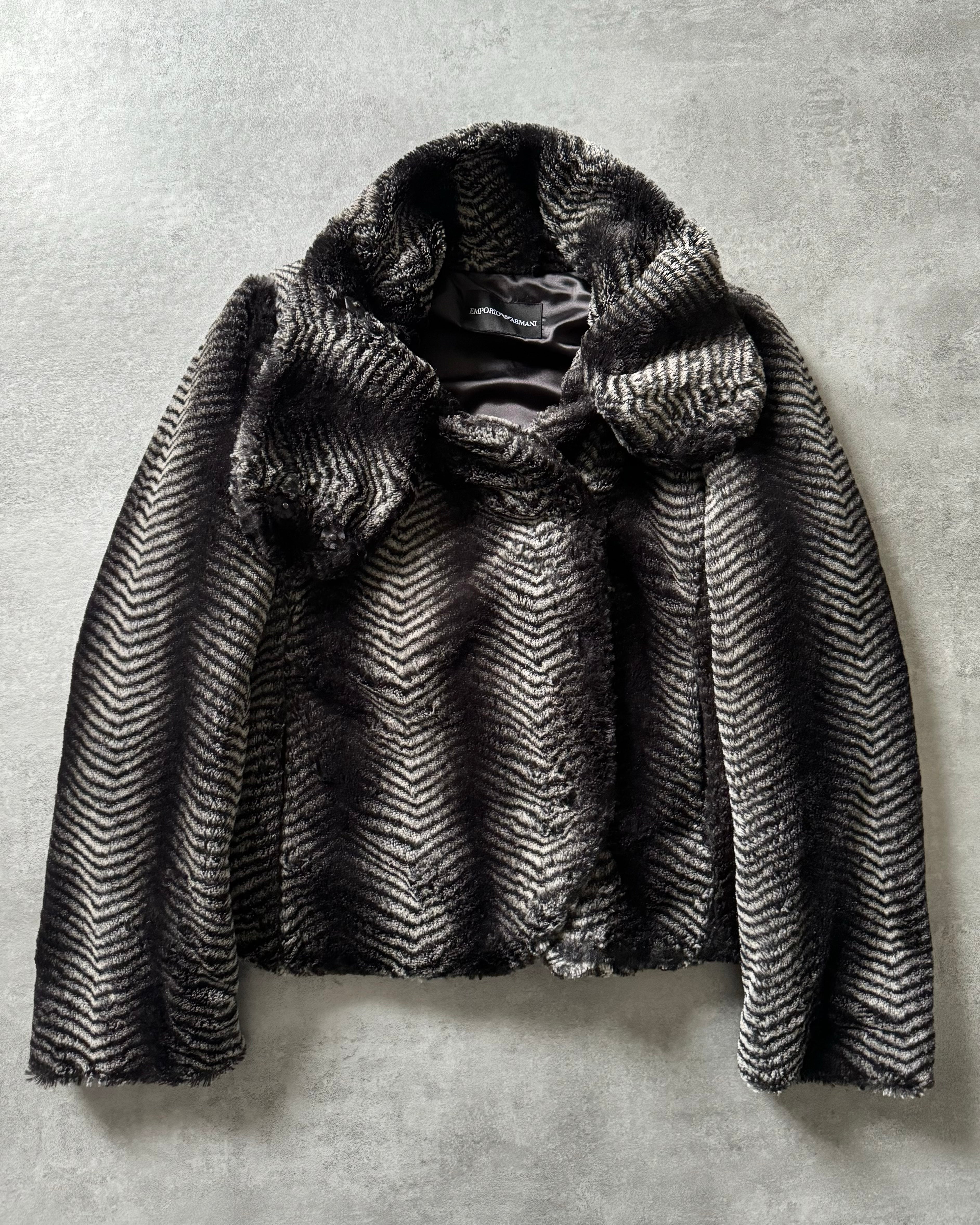 EMPORIO ARMANI エンポリオアルマーニ ファー レザージャケット リアル 