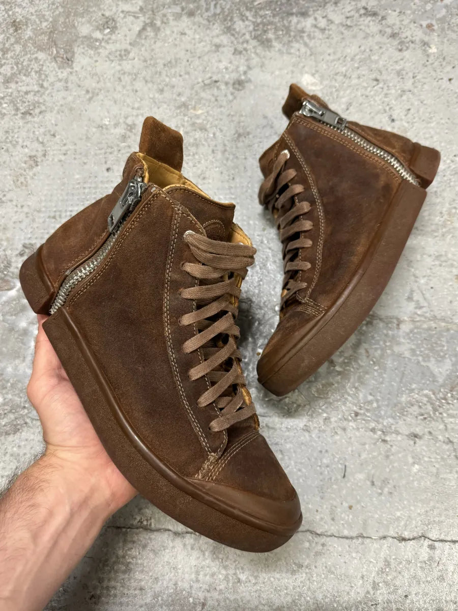 Diesel Brown Nentish Zip Round High Leather Gum Shoes – Dolce Vita Hub