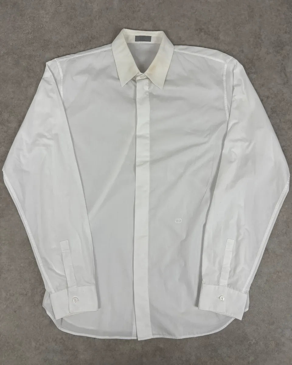 Dior White Classy Uniform Shirt  Dolce Vita Hub
