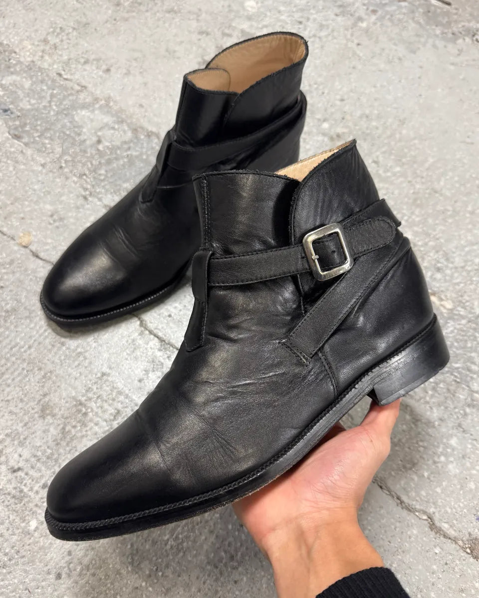 Dolce Vita Men\'s Black Leather Boots Dolce Vita Moana H2O Black Leather Pull On Rounded Toe  main image 4