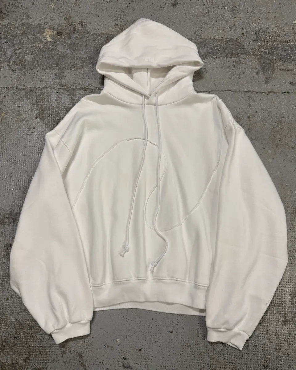 ERL Wave White Cozy Knit Hoodie – Dolce Vita Hub