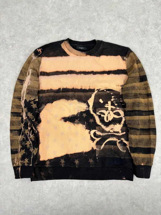 AW2014 Givenchy Contemporary Distressed Skull Sweater by Riccardo