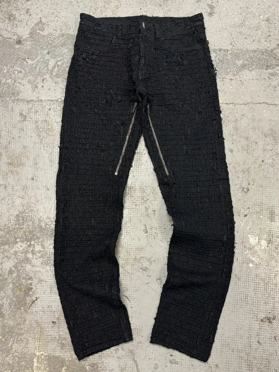 FW2022 Givenchy Slim Denim Black Front Zips Boro Pants – Dolce