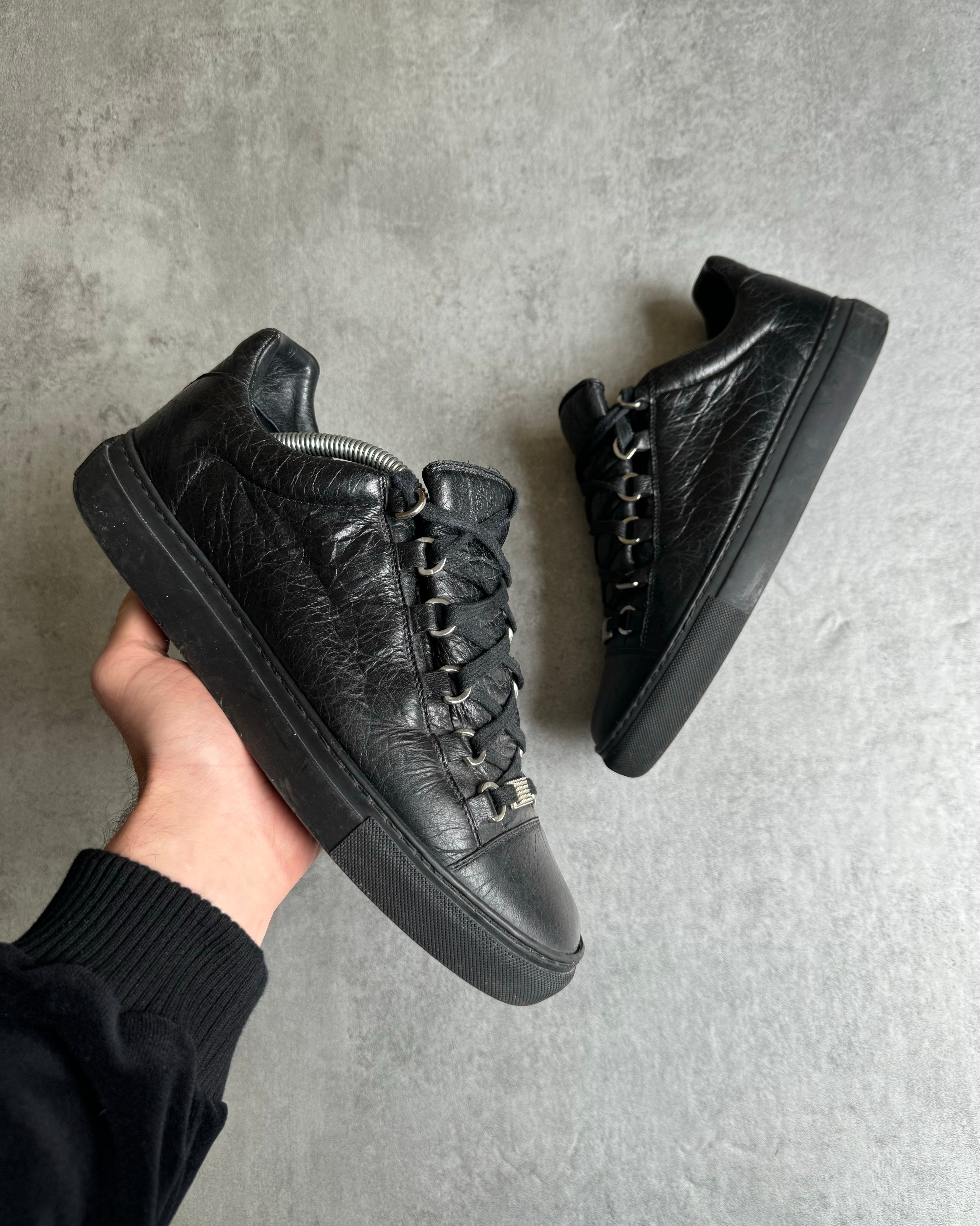 Balenciaga Arena Black Leather Low (40,5eu/us7,5) – Dolce Vita Hub