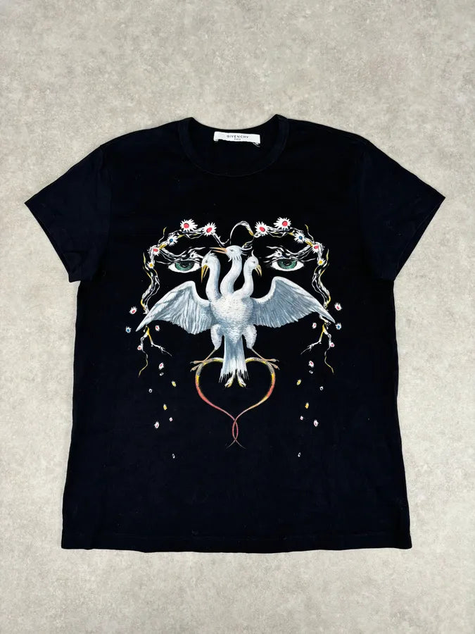 2010s Givenchy Eagles Black Graphic Print T-Shirt by Riccardo