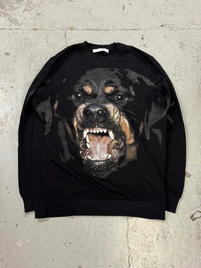 Givenchy Rottweiler Dog Black Sweater by Riccardo Tisci – Dolce