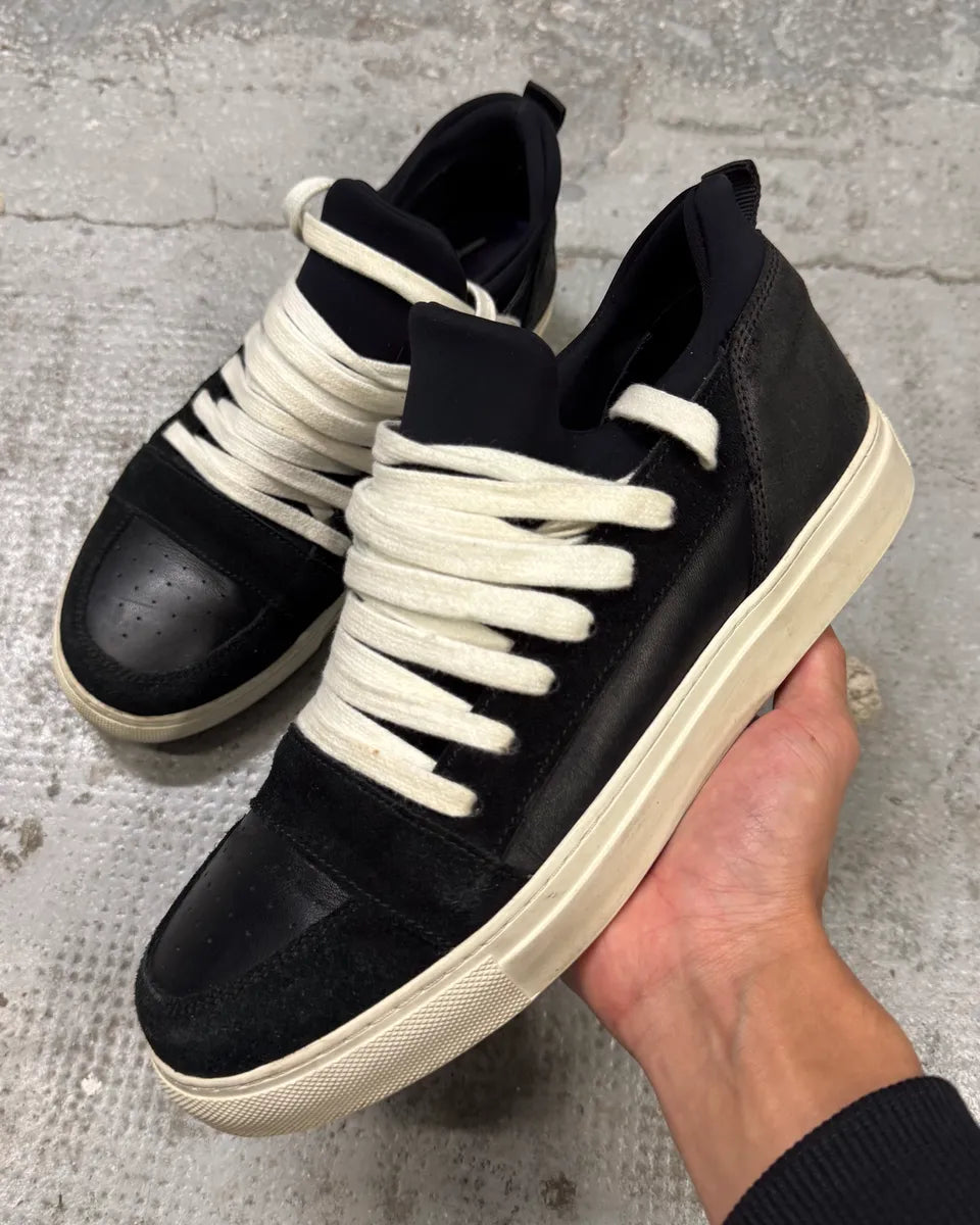 Kris Van Assche Black Suede Leather Laced Low Sneakers – Dolce Kris Van Assche Black Suede Leather Laced Low Sneakers – Dolce