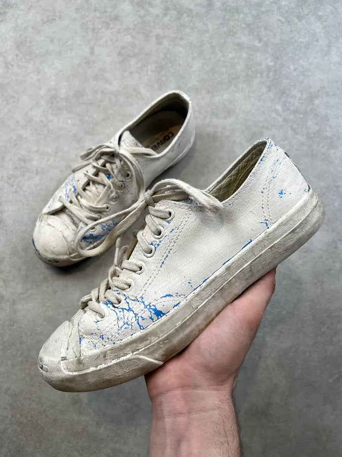 た*を様 Martin Margiela x  Crack Paint B Maison Margiela Converse White Paint Crackle Low Sneakers – Dolce