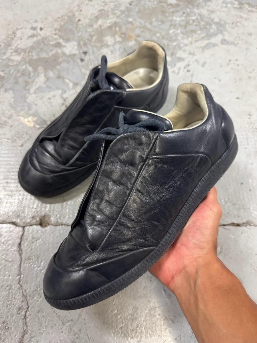 Maison Margiela Future Black Leather Low Sneakers – Dolce Maison Margiela Future Black Leather Low Sneakers – Dolce