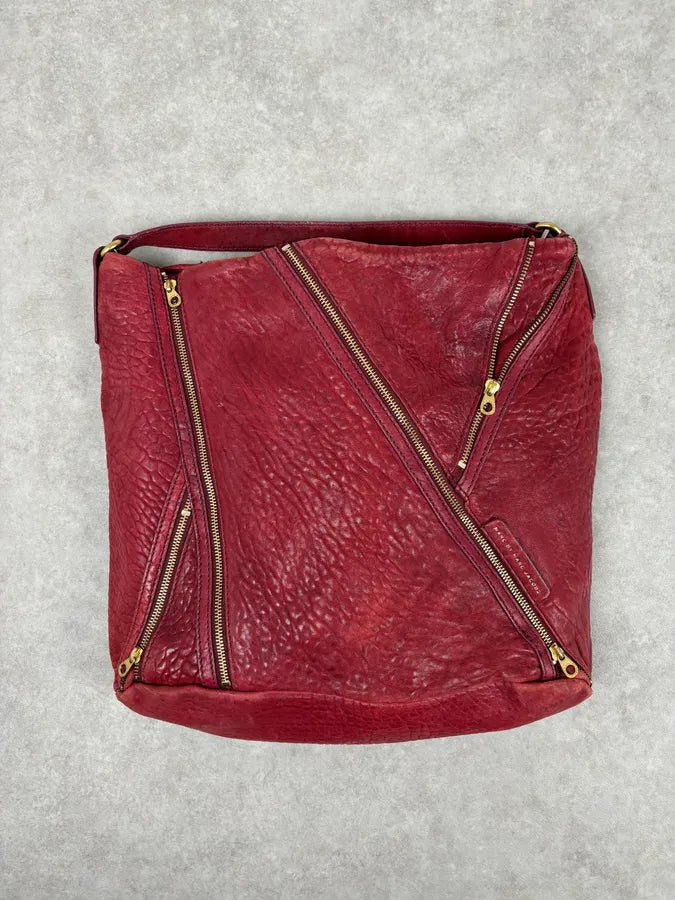 Marc Jacobs Red Leather Multi-Zip Shoulder Bag – Dolce Vita Hub