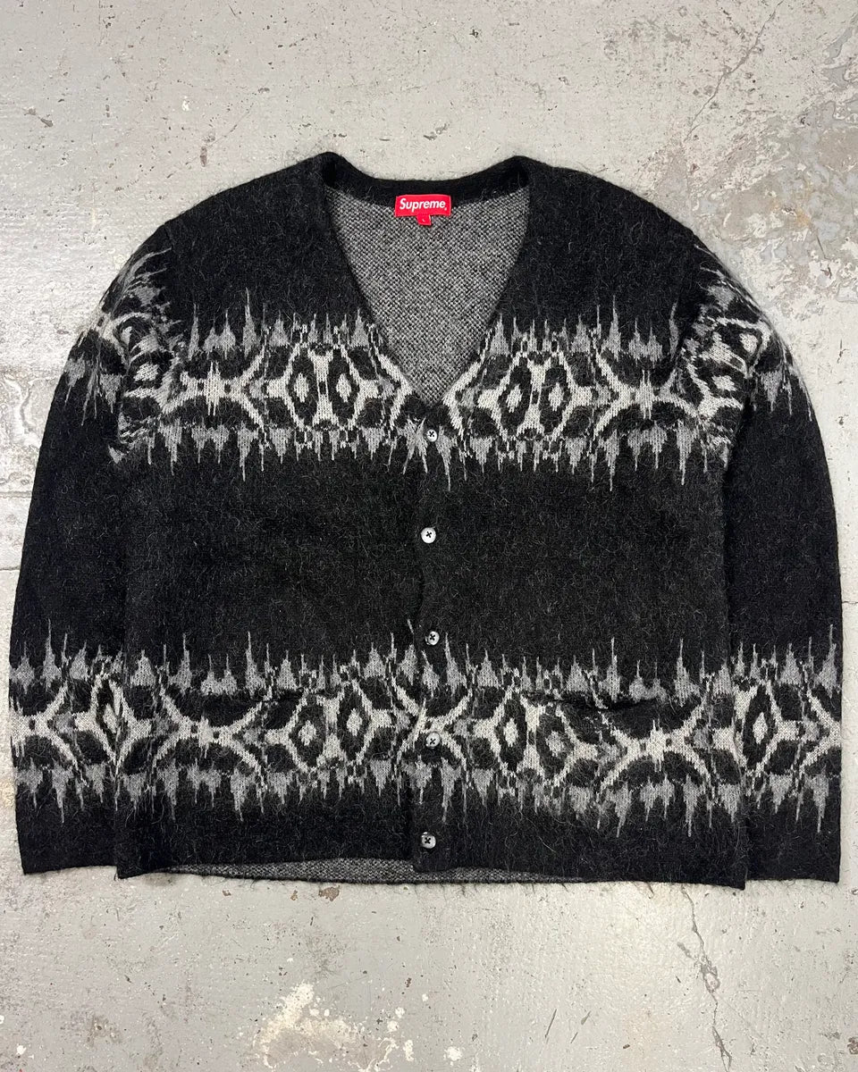 Supreme Mohair Cardigan Black Sweater – Dolce Vita Hub Supreme Mohair Cardigan Black Sweater – Dolce Vita Hub