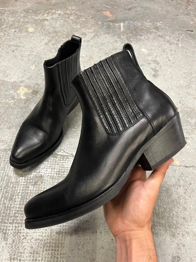 Our Legacy Black Leather Cuban Boots – Dolce Vita Hub Our Legacy Black Leather Cuban Boots – Dolce Vita Hub